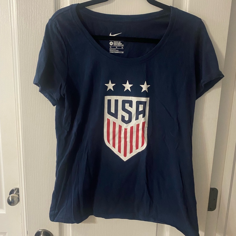 Nike Women's Blue USA Graphic Tee